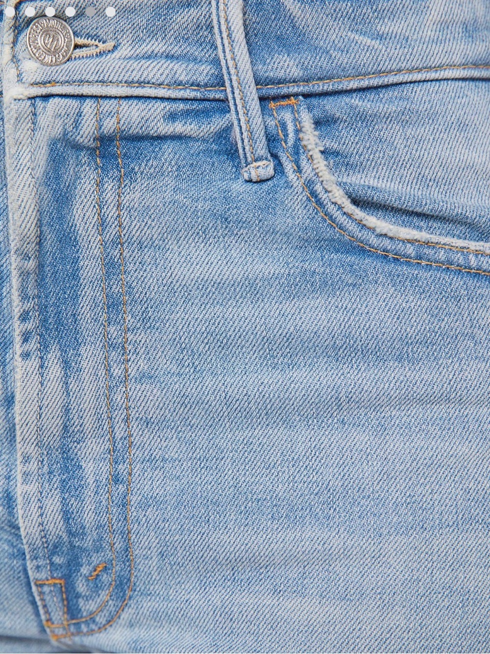 LIL MOTHER Light Blue High-Waist Wide Leg Jeans.  Mother jeans petite. - Picture 5 of 11